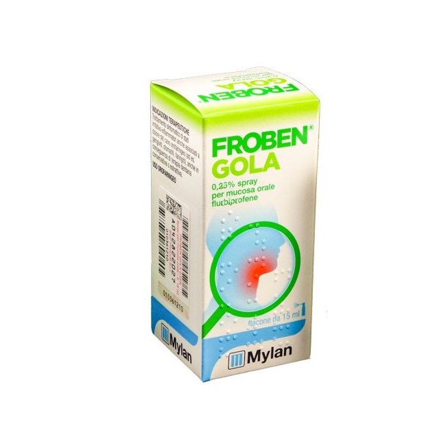 Froben Gola Spray Mucosa Soluzione Orale 15 Ml 0,25%