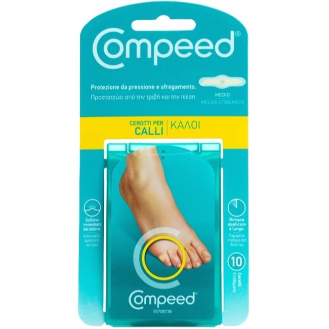 Compeed Cerotti Per Calli Medio 10 Pezzi Compeed Cerotti Per Calli Medio 10 Pezzi