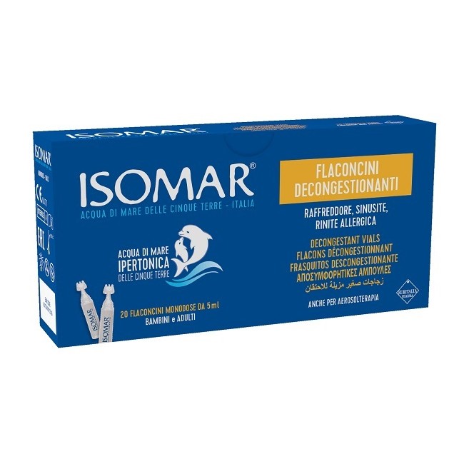 Isomar Flaconcini Decongestionanti Soluzione Ipertonica 20 Flaconcini 5 Ml Isomar Flaconcini Decongestionanti Soluzione Ipertonica 20 Flaconcini 5 Ml
