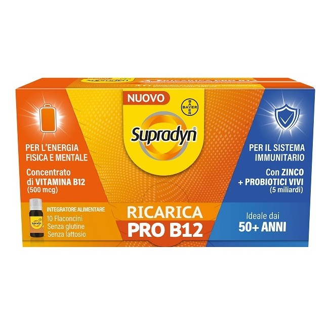Supradyn Ricarica Pro B12 10 Flaconcini Supradyn Ricarica Pro B12 10 Flaconcini