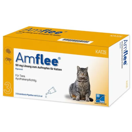 Amflee 50 Mg Soluzione Spot-on Per Gatti Amflee 50 Mg Soluzione Spot-on Per Gatti