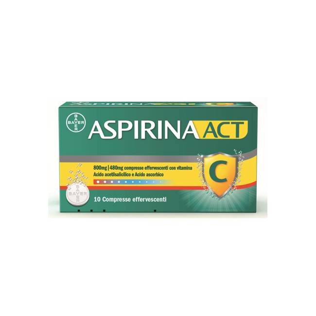 Aspirinaact 10 Compresse Eff800+480mg