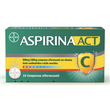 Aspirinaact 10 Compresse Eff800+480mg