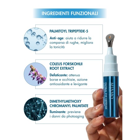 Miamo Skin Color Care Global Eye Defence Peptide Concealer Spf30 Toffee Shade Miamo Skin Color Care Global Eye Defence Peptide Concealer Spf30 Toffee Shade