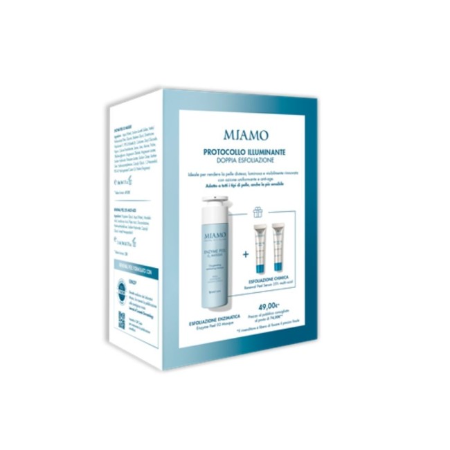 Miamo Cofanetto 2025 Esfoliante Illuminante 1 Enzyme Peel 50 Ml + 2 Renewal Peel 5 Ml Omaggio Miamo Cofanetto 2025 Esfoliante Illuminante 1 Enzyme Peel 50 Ml + 2 Renewal Peel 5 Ml Omaggio