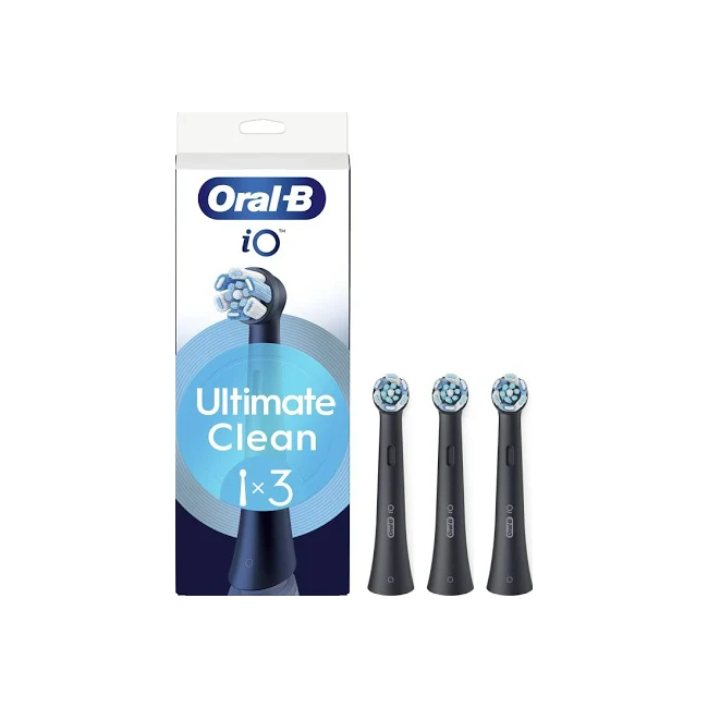 Oralb Power Refill Io Ultra Clean Black 3 Pezzi Oralb Power Refill Io Ultra Clean Black 3 Pezzi