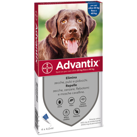 Advantix Spot-on Per Cani Oltre 25 Kg Fino A 40 Kg