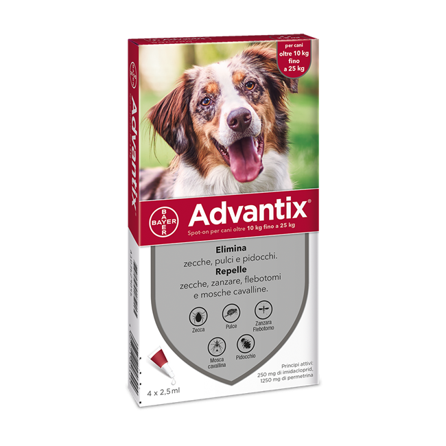 Advantix Spot-on Per Cani Oltre 10 Kg Fino A 25 Kg