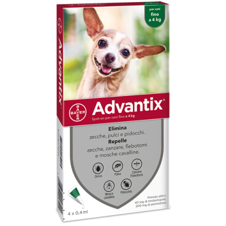 Advantix Spot-on Per Cani Fino A 4 Kg