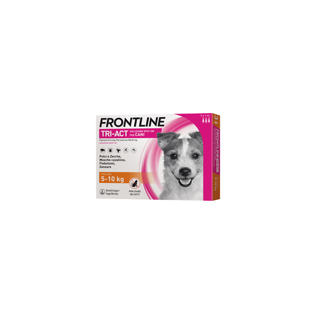 Frontline Tri-act Soluzione Spot-on Per Cani Di 5-10 Kg