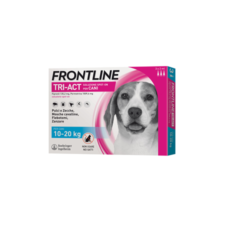 Frontline Tri-act Soluzione Spot-on Per Cani Di 10-20 Kg