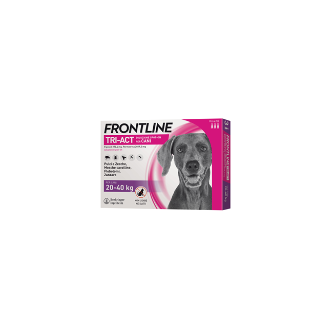 Frontline Tri-act Soluzione Spot-on Per Cani Di 20-40 Kg
