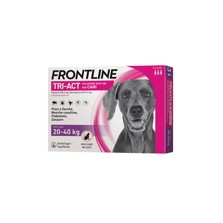 Frontline Tri-act Soluzione Spot-on Per Cani Di 20-40 Kg