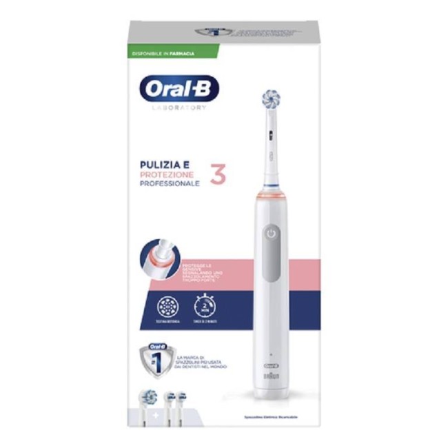 Oral-b Pro 3 Laboratory Spazzolino Elettrico + 2 Refill Oral-b Pro 3 Laboratory Spazzolino Elettrico + 2 Refill