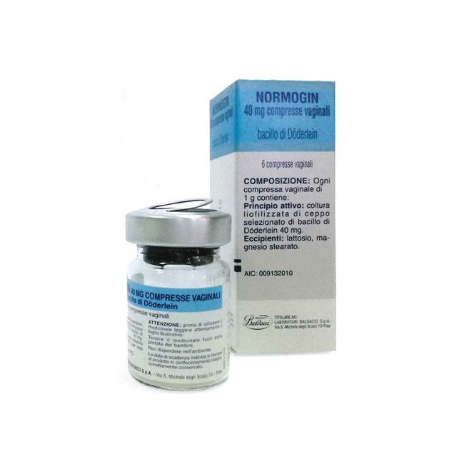 Normogin 6 Compresse Vag 40 Mg
