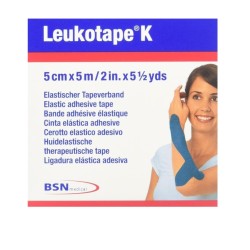 Benda Adesiva Actimove Leukot K Taping Fisioterapico Larghezza 5 Cm Lunghezza 5 M Colore Blu In Rotolo Benda Adesiva Actimove Leukot K Taping Fisioterapico Larghezza 5 Cm Lunghezza 5 M Colore Blu In Rotolo