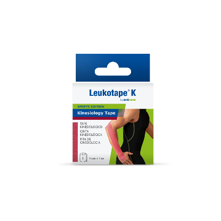 Benda Adesiva Actimove Leukotape K Taping Fisioterapico Larghezza 5 Cm Lunghezza 5 M Colore Rosa In Rotolo Benda Adesiva Actimove Leukotape K Taping Fisioterapico Larghezza 5 Cm Lunghezza 5 M Colore Rosa In Rotolo