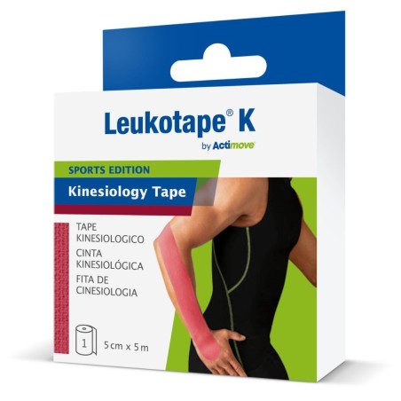 Benda Adesiva Actimove Leukotape K Taping Fisioterapico Larghezza 5 Cm Lunghezza 5 M Colore Rosa In Rotolo Benda Adesiva Actimove Leukotape K Taping Fisioterapico Larghezza 5 Cm Lunghezza 5 M Colore Rosa In Rotolo