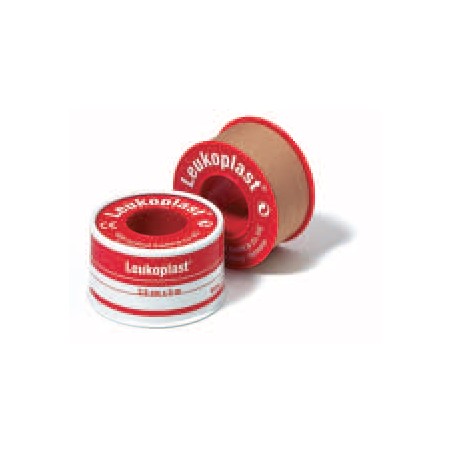 Cerotto Chirurgico Per Fissaggio Medicazioni In Rocchetto Leukoplast Supporto Viscosa Color Pelle Massa Adesiva Caucciu' Ossido