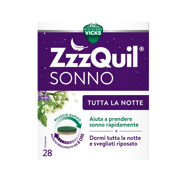 Vicks Zzzquil Sonno Tutta La Notte 28 Compresse Vicks Zzzquil Sonno Tutta La Notte 28 Compresse