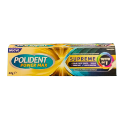 Polident Power Max Supreme Tutto In 1 Crema Adesiva Protesi 40 G