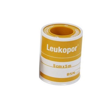 Cerotto In Rocchetto Leukopor Ipoallergenico Tessuto Non Tessuto Bianco 5x500 Cm