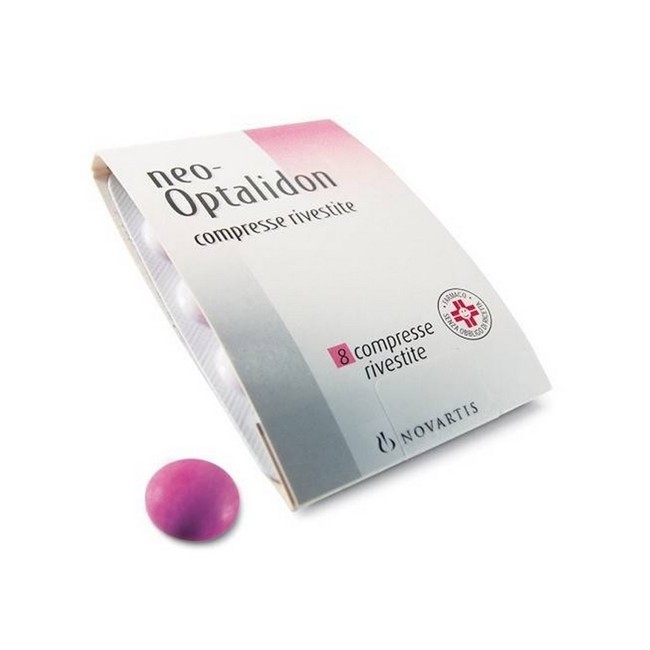 Neooptalidon 8 Compresse Rivestite 200 Mg + 125 Mg + 25 Mg