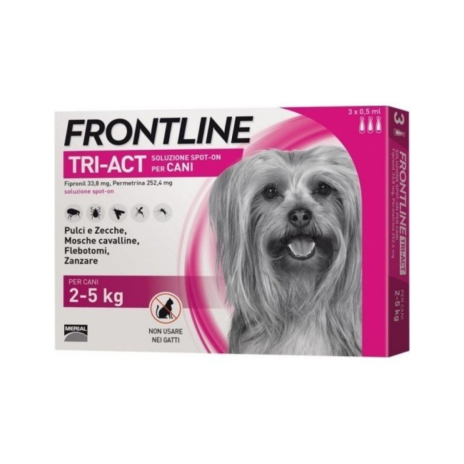 Frontline Tri-act Soluzione Spot-on Per Cani Di 2-5 Kg