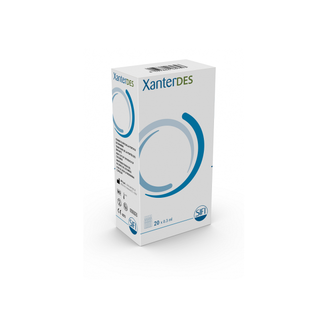 Xanterdes Soluzione Oftalmica 20 Flaconcini Monodose Da 0,3 Ml