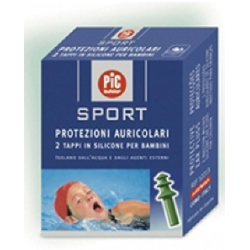 Tappo Auricolare In Silicone Pic Sport Per Bambini 2 Pezzi