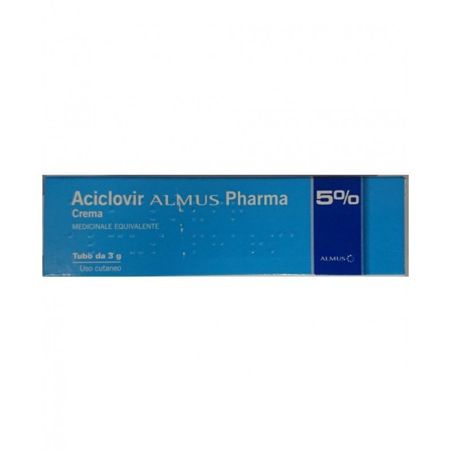 Aciclovir Crema Dermatologica 3 G 5%