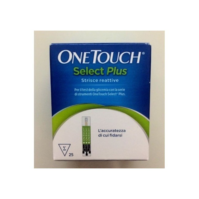 Strisce Misurazione Glicemia Onetouch Select Plus 25 Strisce