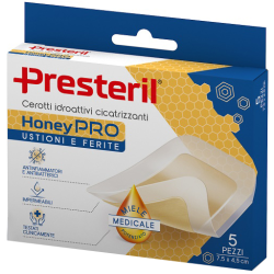 Cerotto Idroattivo Cicatrizzante Presteril Honeypro 5x7 Cm 5 Pezzi