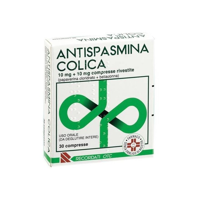 Antispasmina Colica 30 Compresse Rivestite 10 Mg + 10 Mg