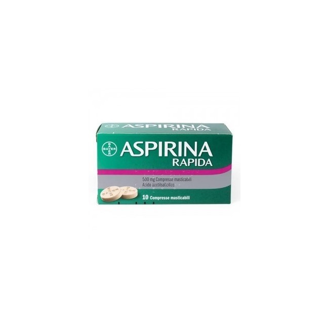 Aspirina Rapida 10 Compresse Masticabili 500 Mg