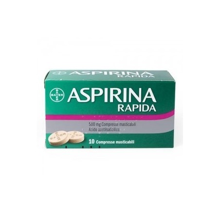 Aspirina Rapida 10 Compresse Masticabili 500 Mg