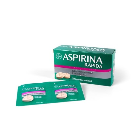 Aspirina Rapida 10 Compresse Masticabili 500 Mg Aspirina Rapida 10 Compresse Masticabili 500 Mg