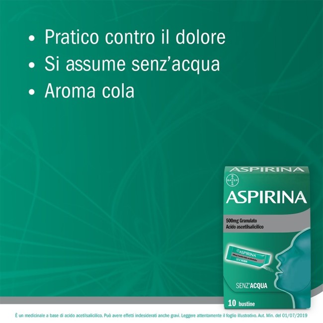 Aspirina 10 Buste Granulari 500 Mg Aspirina 10 Buste Granulari 500 Mg
