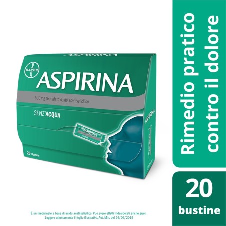 Aspirina 20 Buste Granulari 500 Mg Aspirina 20 Buste Granulari 500 Mg