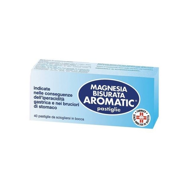 Magnesia Bisurata Aromatic 40 Pastiglie
