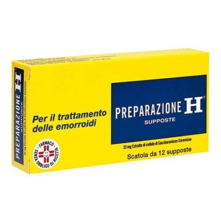 Preparazione H 12 Supposte 23 Mg Preparazione H 12 Supposte 23 Mg