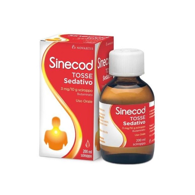 Sinecod Tosse Sedativo 1 Flacone 200 Ml 3 Mg/10 G Sciroppo
