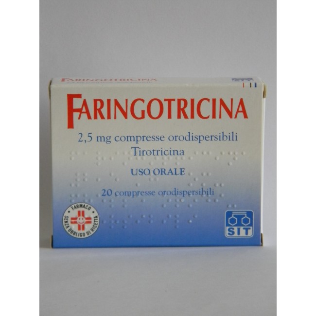Faringotricina 20 Compresse Orodispers 2,5 Mg