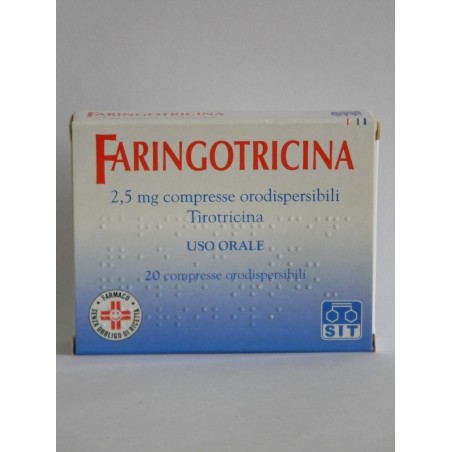Faringotricina 20 Compresse Orodispers 2,5 Mg