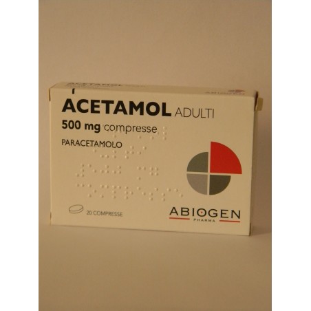 Acetamol Ad 20 Compresse 500 Mg Acetamol Ad 20 Compresse 500 Mg