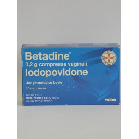 Betadine 10 Compresse Vag 200 Mg