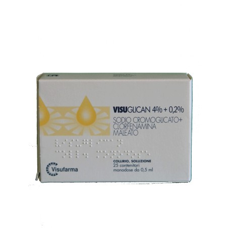 Visuglican Collirio 25 Monodose 4% + 0,2%
