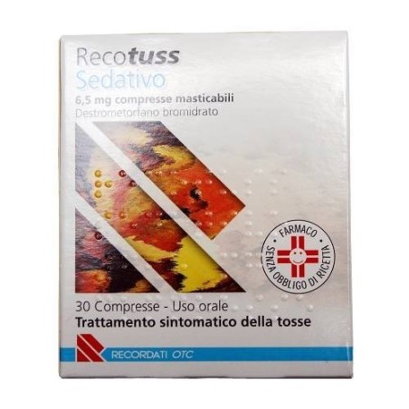 Recotuss Sedativo 30 Compresse Masticabili 6,5 Mg Recotuss Sedativo 30 Compresse Masticabili 6,5 Mg