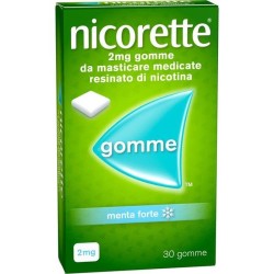 Nicorette 30 Gomme Masticabili 2 Mg Menta Forte