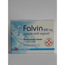 Falvin 6 Capsule Vag Molli 200 Mg